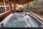 Step outside the door to your private hot tub